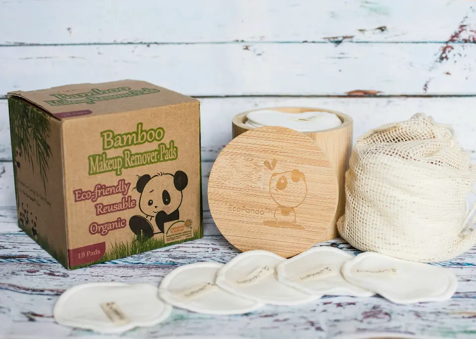 a box of bamboo yarn next to a bamboo coaster